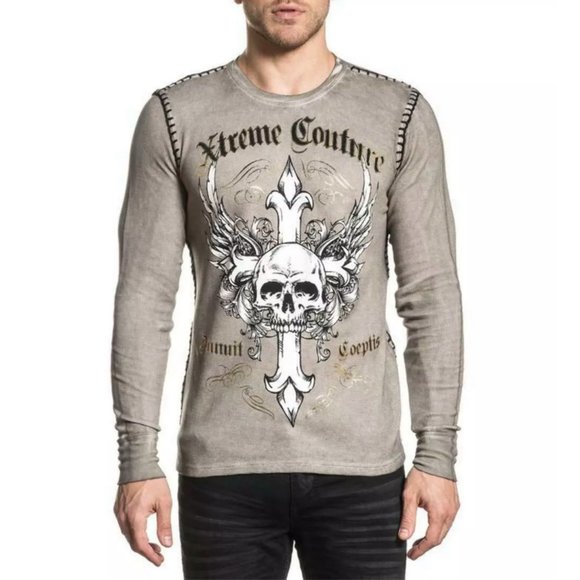 XTREME COUTURE by AFFLICTION Men's Thermal ANNUIT - Picture 5 of 9